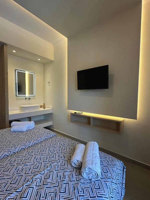 Bardis Hotel客房内的一张或多张床位