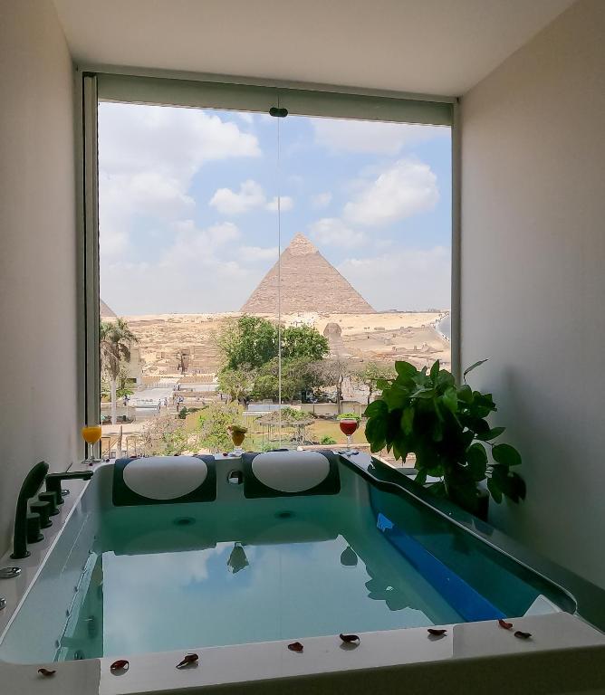 Üldine mäevaade või majutusasutusest Giza Pyramids View Inn pildistatud vaade