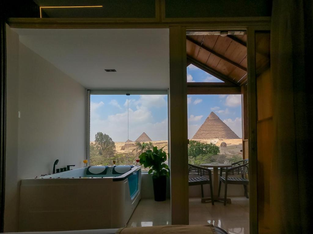 Üldine mäevaade või majutusasutusest Giza Pyramids View Inn pildistatud vaade