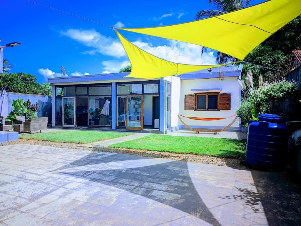 Bygningen som feriehuset ligger i