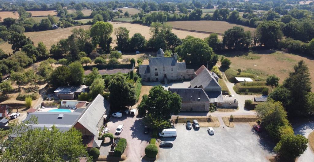 Letecký snímek ubytování Manoir de la Foulerie