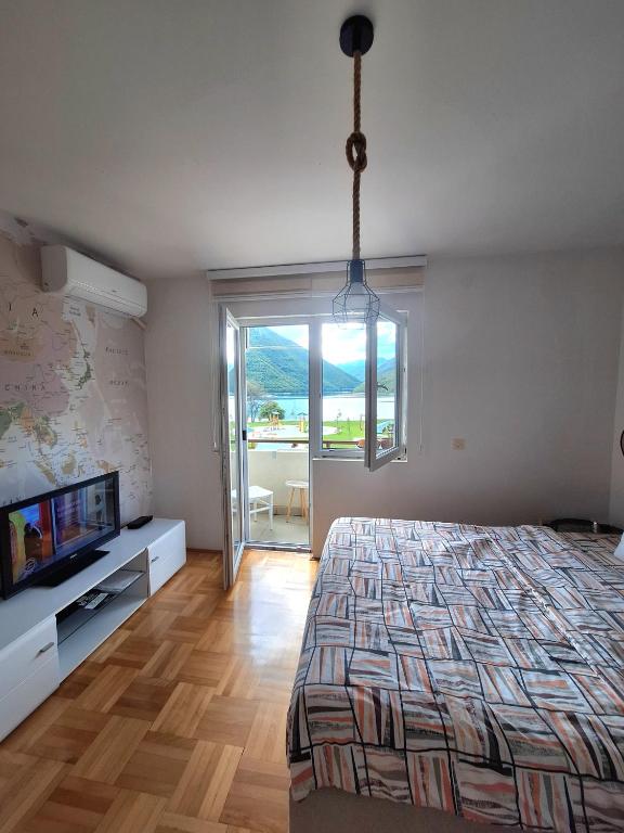 Postel nebo postele na pokoji v ubytování Apartment Lake story
