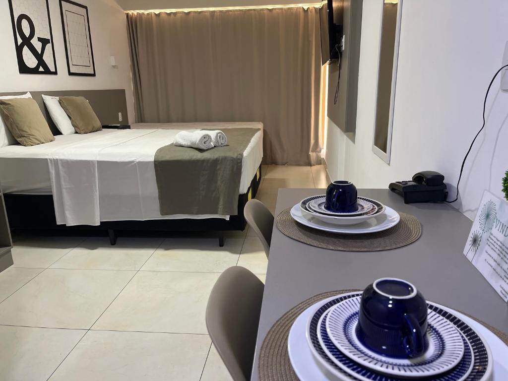 Posezení v ubytování Manaíra Apart Hotel