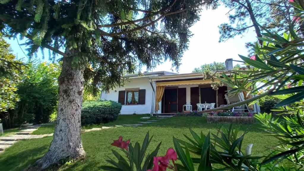 a view of the house from the garden at VILLA Amena WI-FI AC Giardino privato in SantʼAntonio