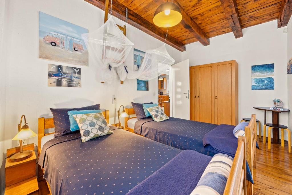 Postel nebo postele na pokoji v ubytování Villa San Andrea - ideal for families, 8 adults, 2 children up to 5 years, 1 children up to 1 years