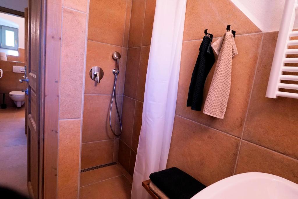 Koupelna v ubytování Glamping Tlaka