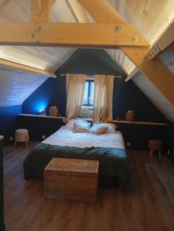 Postel nebo postele na pokoji v ubytování L' AmbriFany