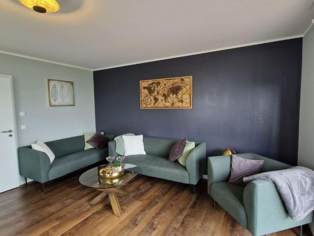 Χώρος καθιστικού στο Holiday house in Mücheln with 1 bedroom