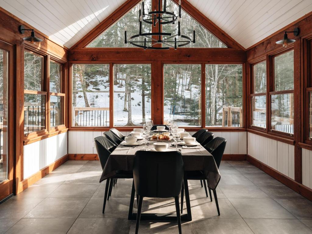 Fotografie z fotogalerie ubytování Chalet La Canopée -familial par excellence MontBlanc v destinaci Saint-Faustin