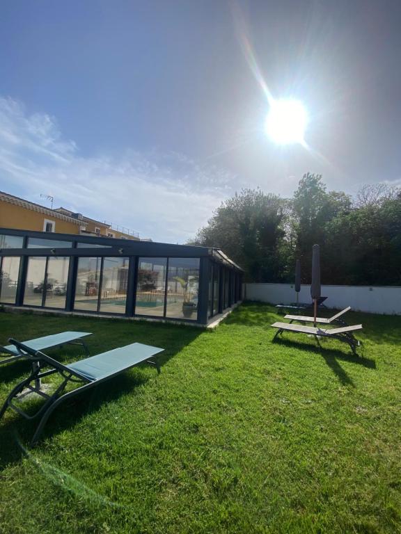 Zahrada ubytování O Bain Soleil