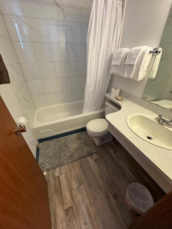Koupelna v ubytování Ace Crown Motel
