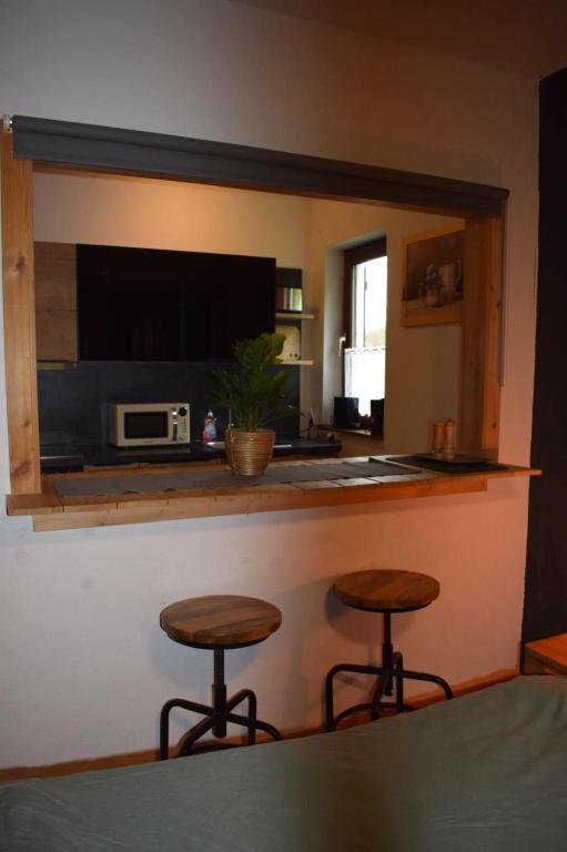 Una cocina o cocineta en Ferienwohnung in Bad Goisern