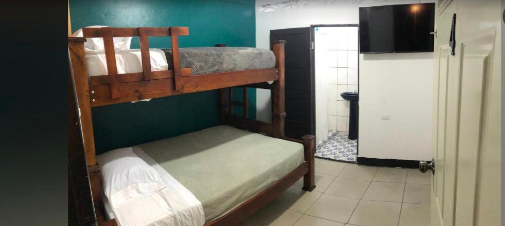 Postel nebo postele na pokoji v ubytování Mia cabinas