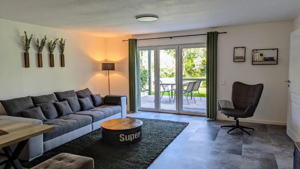 Χώρος καθιστικού στο Idyllisches 2-Zimmer-Apartment
