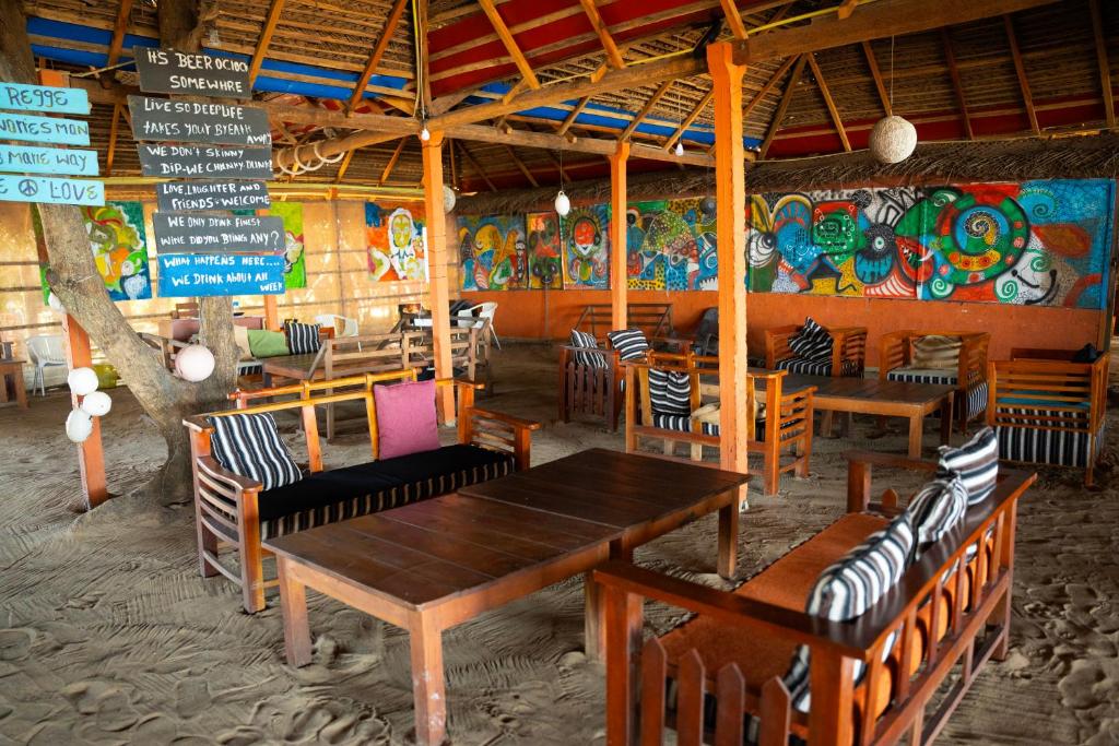 Restaurace v ubytování The beach lovers nilaveli