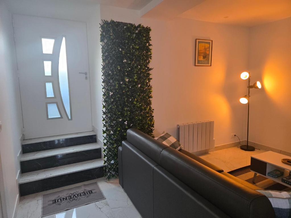 Posezení v ubytování maison à frehel