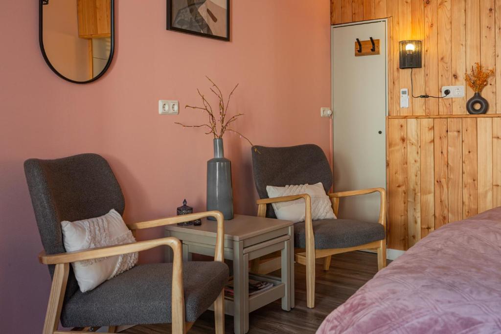 Postel nebo postele na pokoji v ubytování B&B Het Gelders Buitenleven