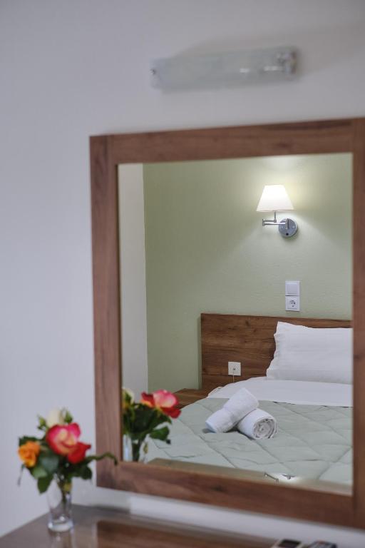 Postel nebo postele na pokoji v ubytování "Rex Πολίτη"