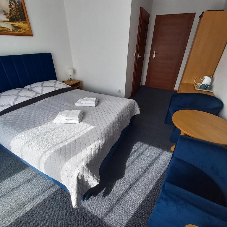 Postel nebo postele na pokoji v ubytování Akwen