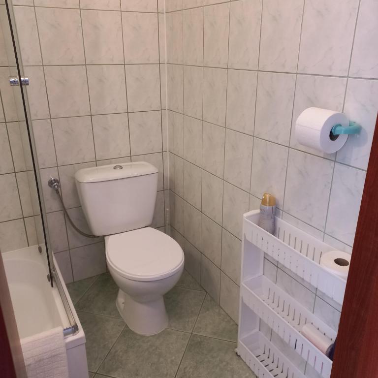 Koupelna v ubytování Akwen