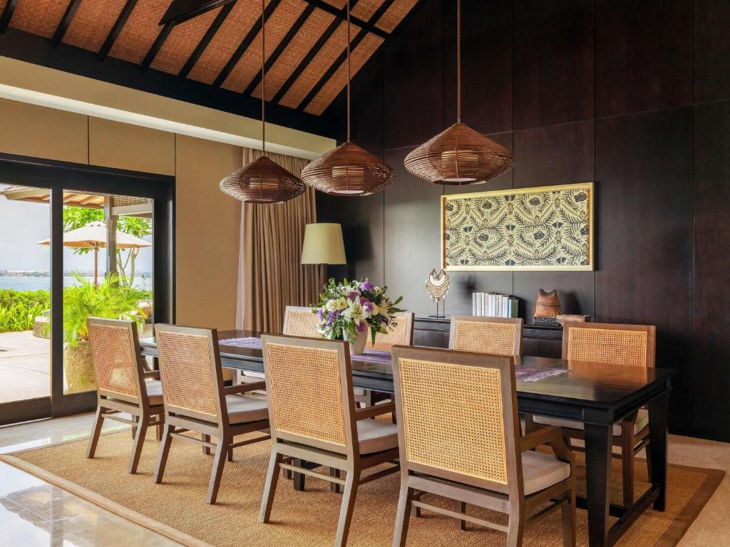 Posezení v ubytování Raffles Bali