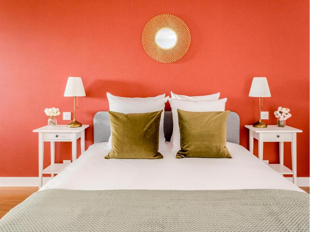 Posteľ alebo postele v izbe v ubytovaní Merveil - Family Suite - Marais - Pelee