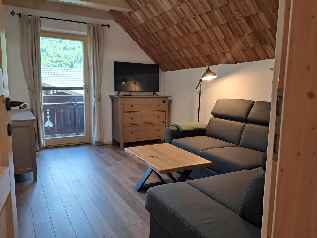 Posezení v ubytování Apartma Hkavc Markež