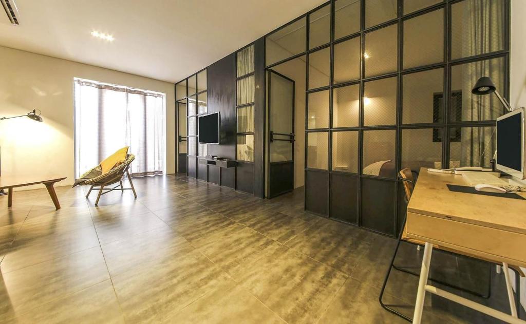 TV a/nebo společenská místnost v ubytování Ami Boutique Hotel, Yongin
