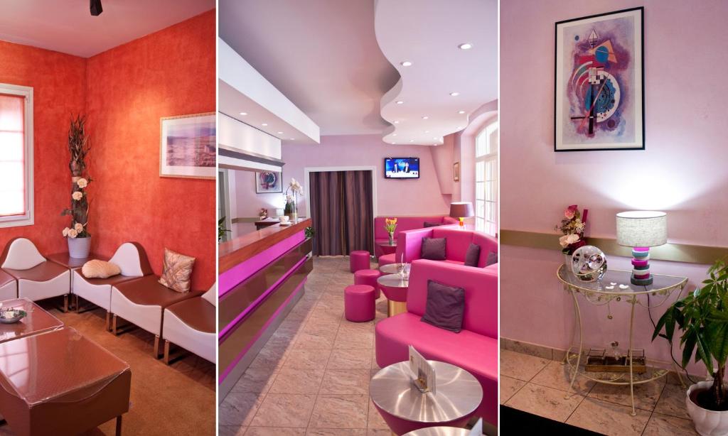 Posezení v ubytování Logis Hôtel Beau Site