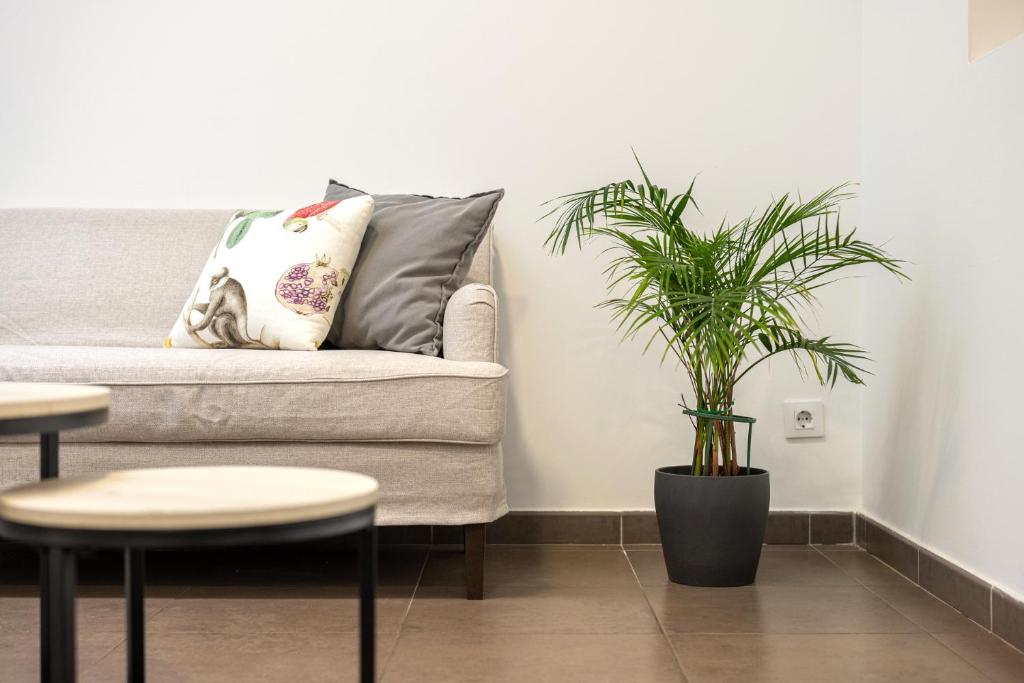 Posezení v ubytování Laramond Barcelona Rooms