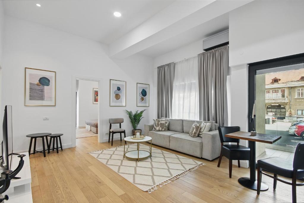 Et opholdsområde på Victoriei Luxury Apartments