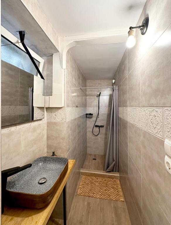 Koupelna v ubytování Baloo Hostel