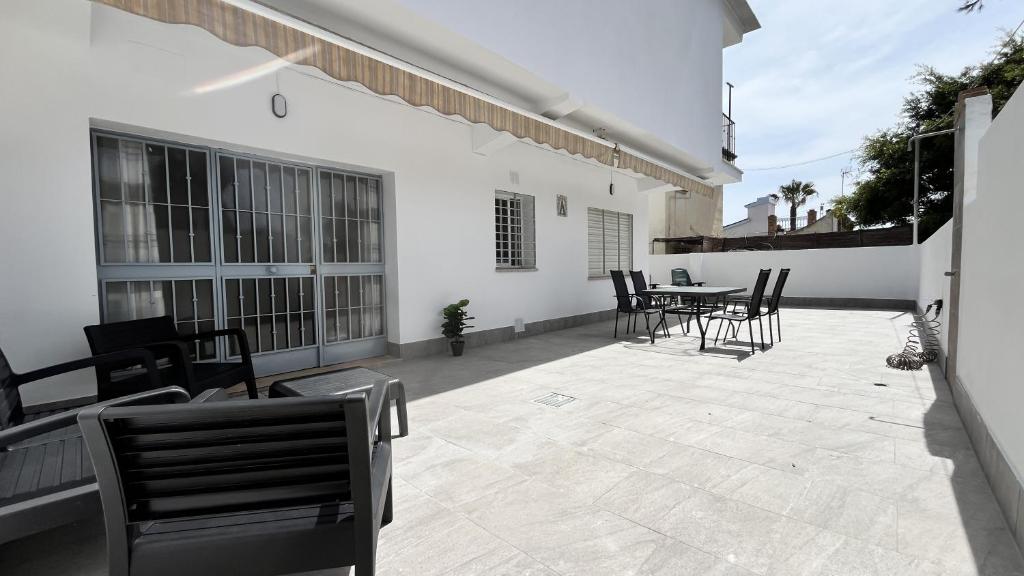 Balkón nebo terasa v ubytování Apartamento en la Playa con Patio Privado