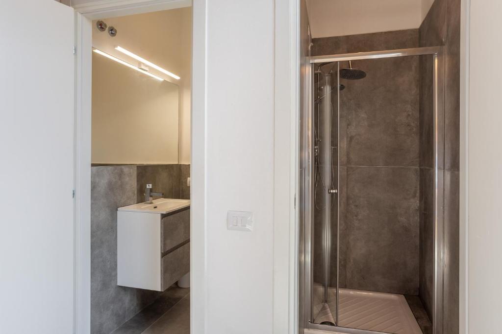 Koupelna v ubytování Hotel Paola