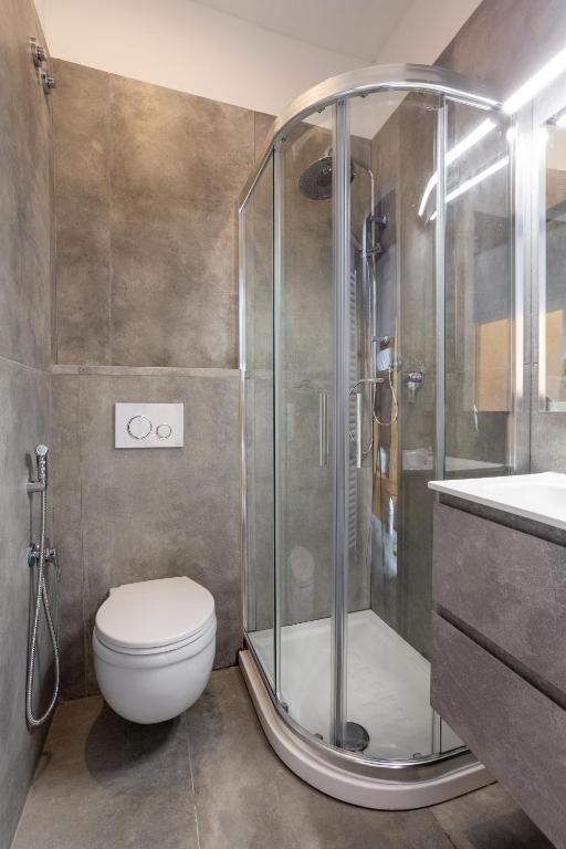 Koupelna v ubytování Hotel Paola