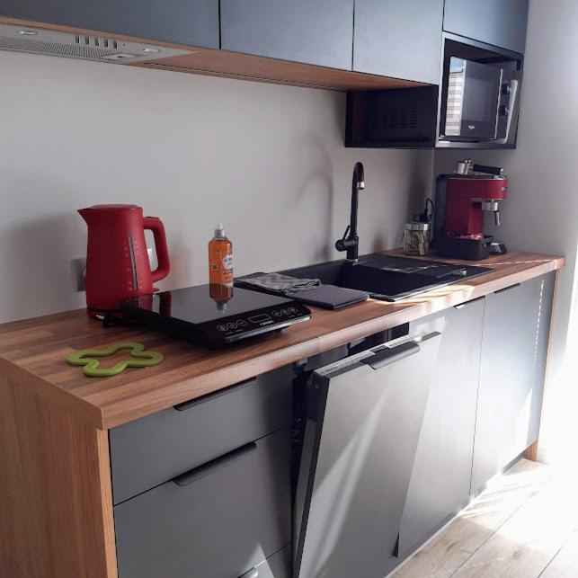 Kuchnia lub aneks kuchenny w obiekcie Hotel Konstancja