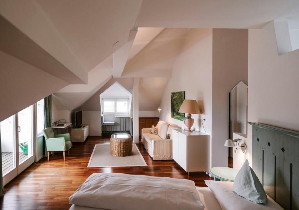 Postel nebo postele na pokoji v ubytování Seehotel Hubertushof