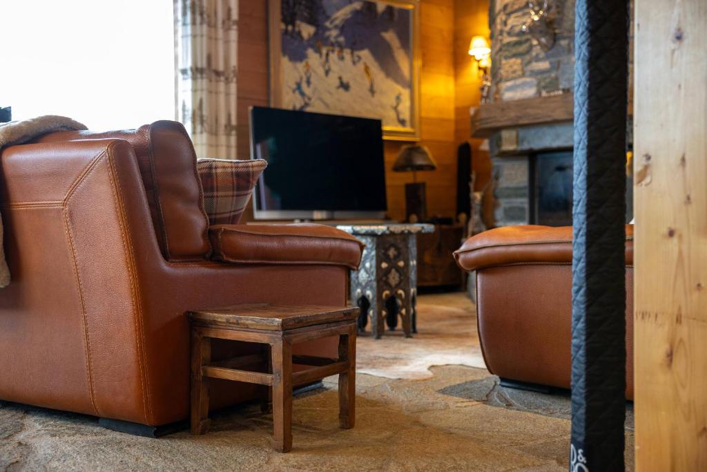 Chalet Chafrebelle - sauna & view - Resim 5