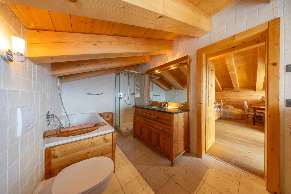 Chalet Chafrebelle - sauna & view - Resim 15