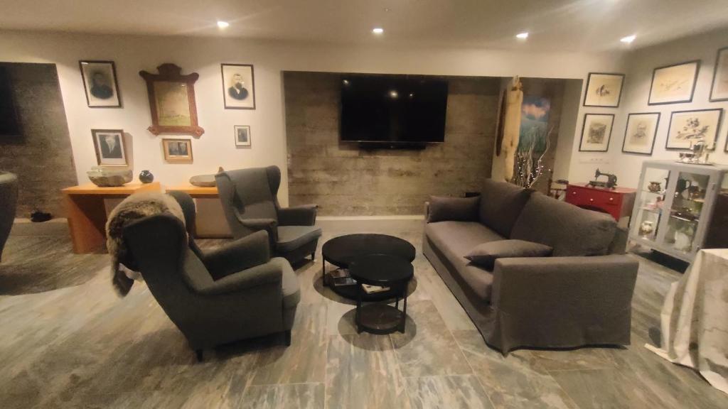 Area soggiorno di Glacier World - Hoffell Guesthouse