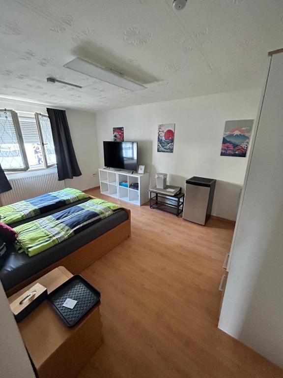 TV a/nebo společenská místnost v ubytování Franken Zimmer