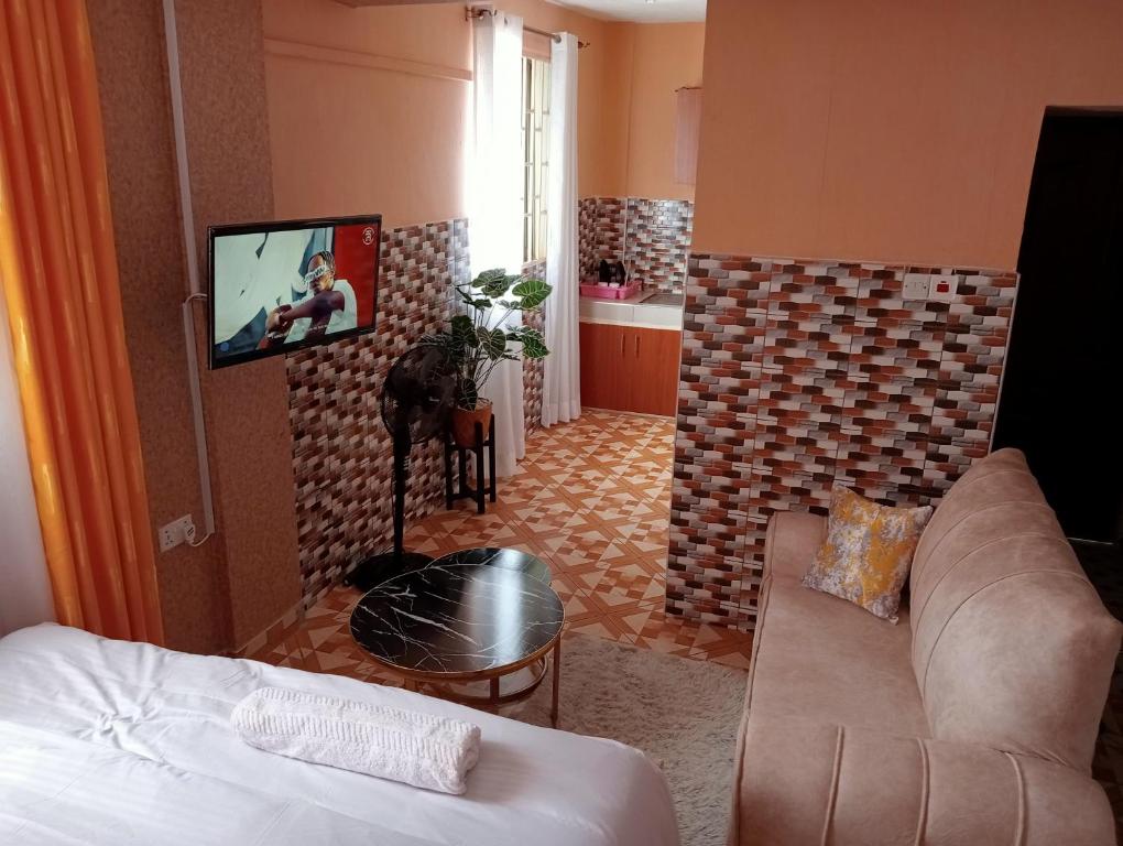 TV a/nebo společenská místnost v ubytování Voi luxurious homes