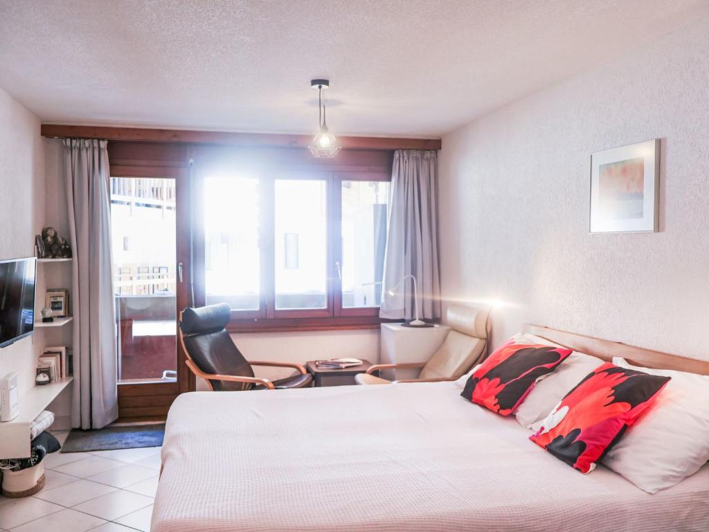 Postel nebo postele na pokoji v ubytování Apartment Haus Bellevue-7 by Interhome