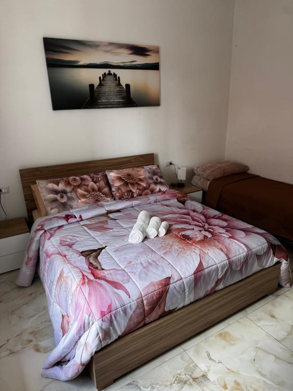 Voodi või voodid majutusasutuse Casa Rosa toas