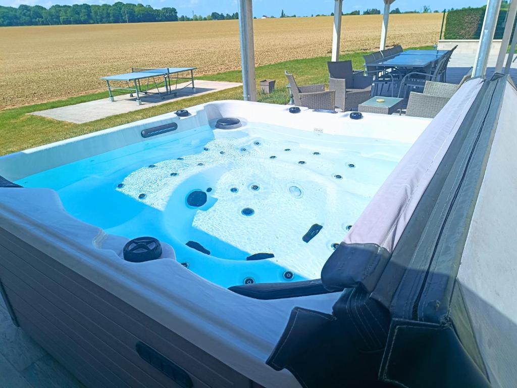 a jacuzziificialificialificialificialificialificialificialificialificialificialificial at Domaine des Hirondelles - Escapade de Charme & Spa à 15min de Provins in Champcenest