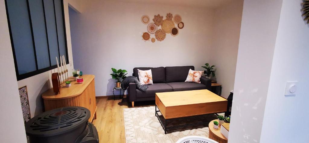 Χώρος καθιστικού στο Grain de Sable Vue Mer