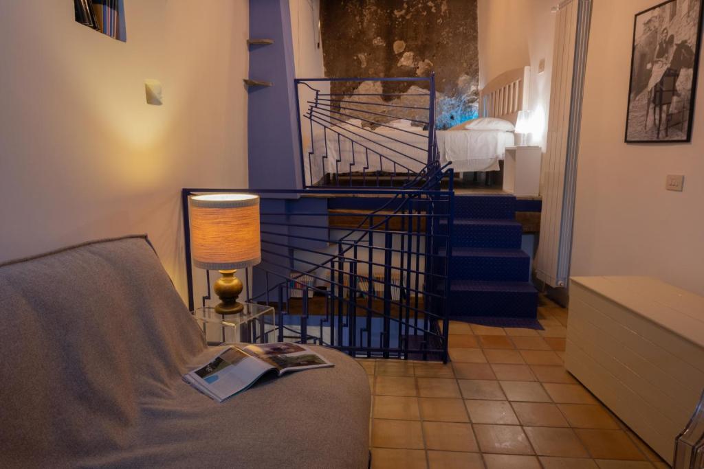 Posezení v ubytování B&B Dimora Cigno