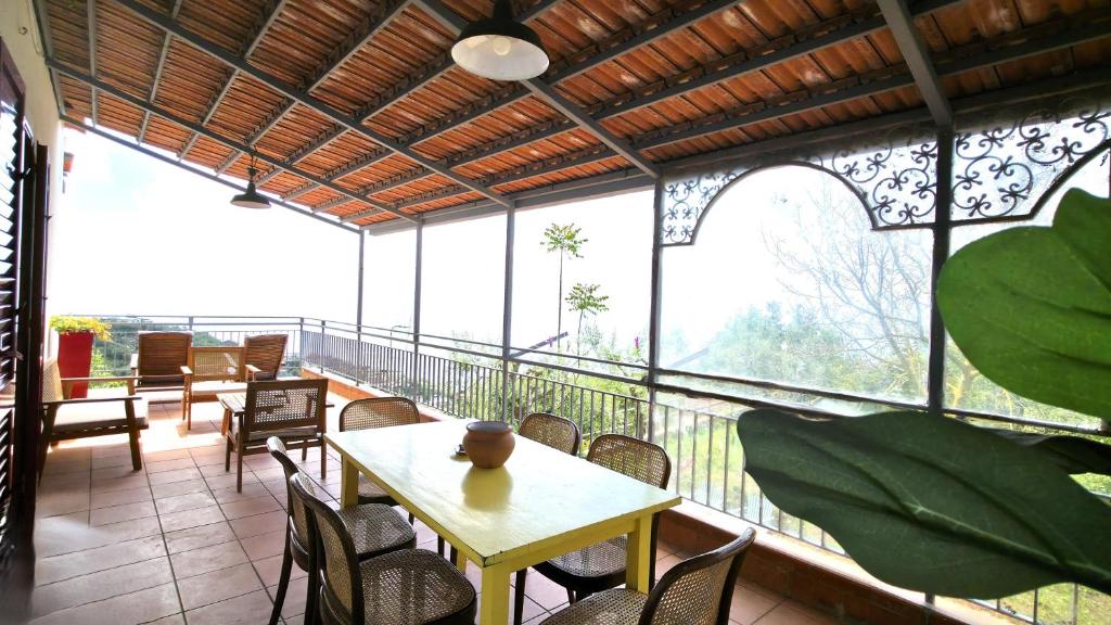Balkón nebo terasa v ubytování Agriturismo Fattoria Terranova