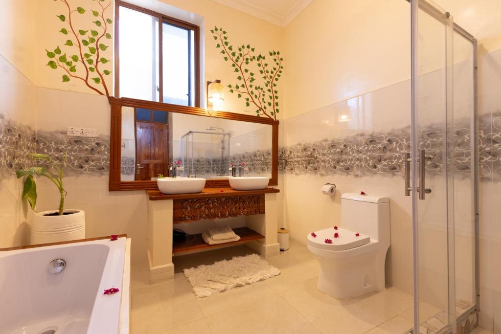 Koupelna v ubytování Diacarisma Boutique Resort Nungwi