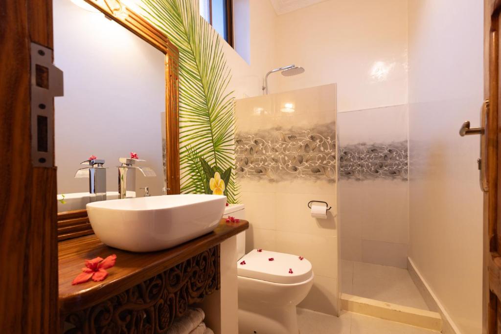 Koupelna v ubytování Diacarisma Boutique Resort Nungwi